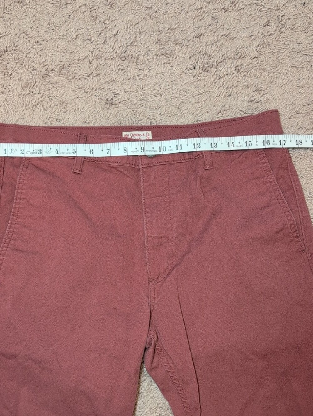 Men's Dusty Rose Casual Pants - Picture 6 of 11